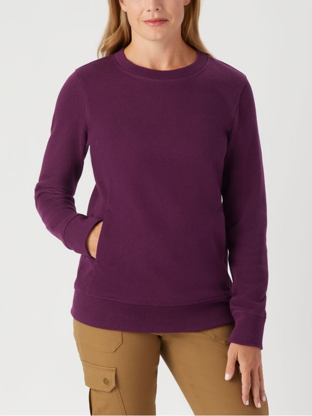 Duluth Rib Crewneck Sweatshirt with Kangaroo Pockets